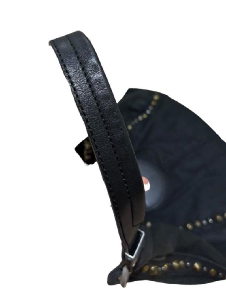 DIESEL y2k archive shoulder bag studs black