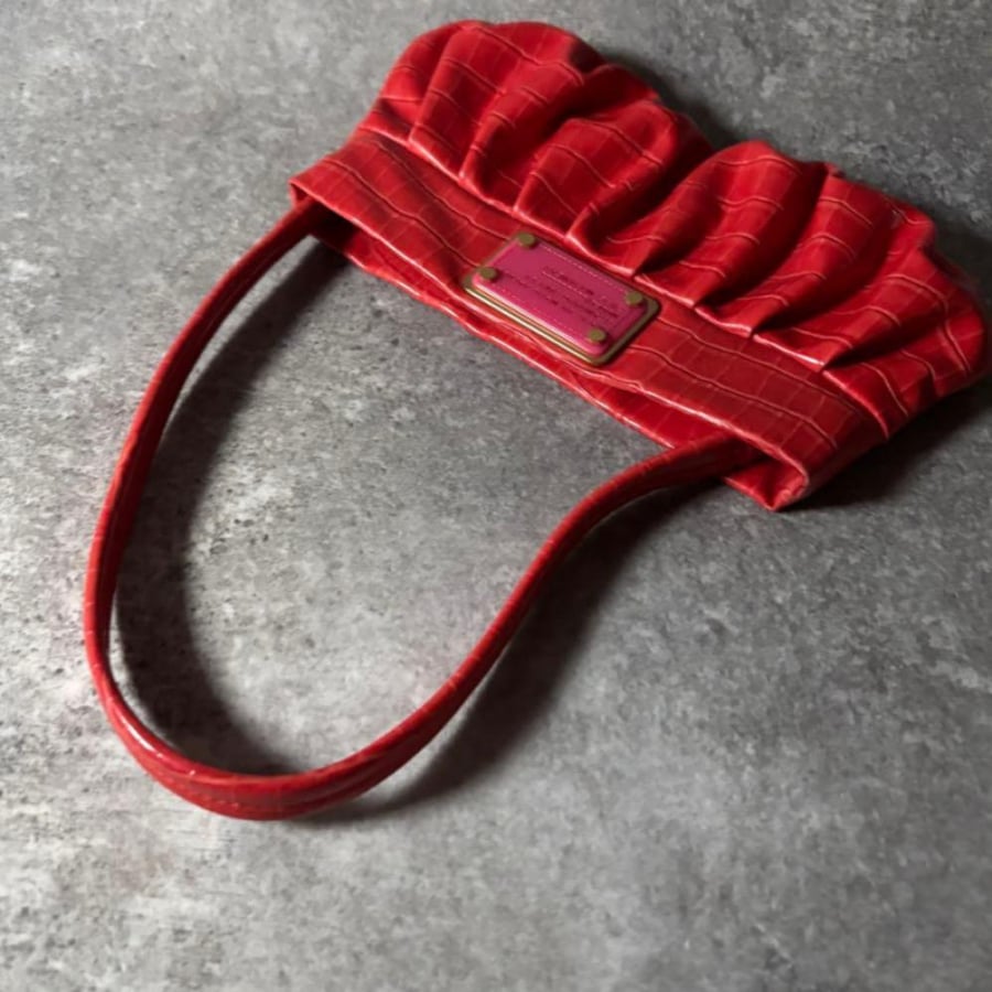 Marc by Marc Jacobs red croc small bag