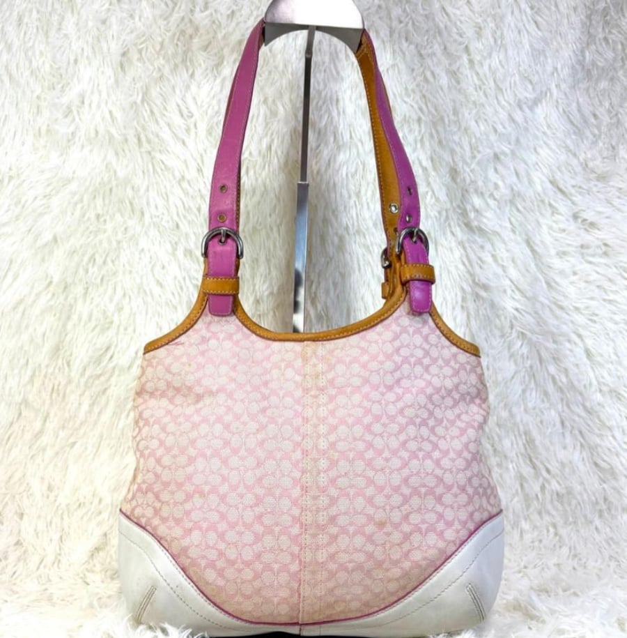 Pink tote coach y2k