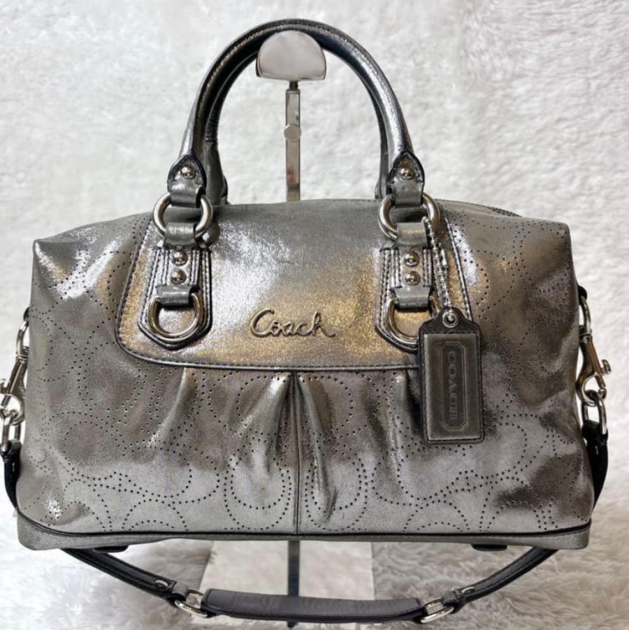 Silver y2k coach