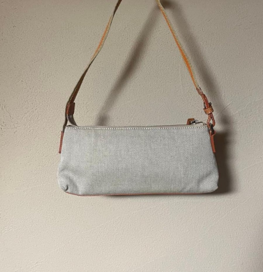 AIGNER Shoulder Bag Handbag Orange Ivory
