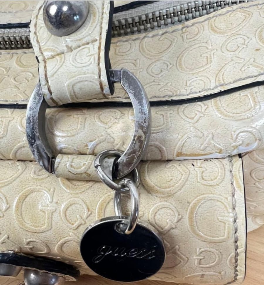 GUESS Studded Handbag, 2-Way Shoulder Bag, Y2K