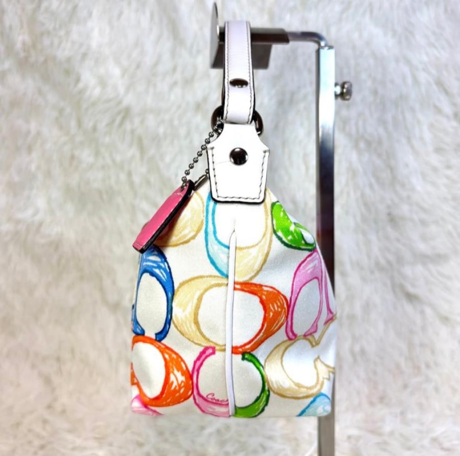 COACH Signature Multi-Color Shoulder Bag