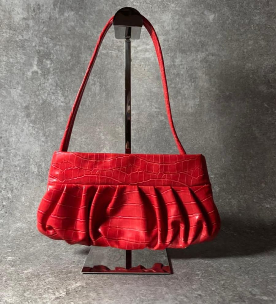 Marc by Marc Jacobs red croc small bag