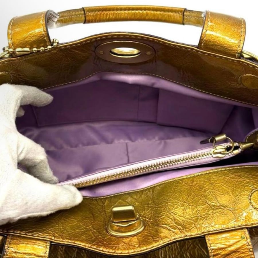 Coach leather satchel tote bag, 2008-2009
