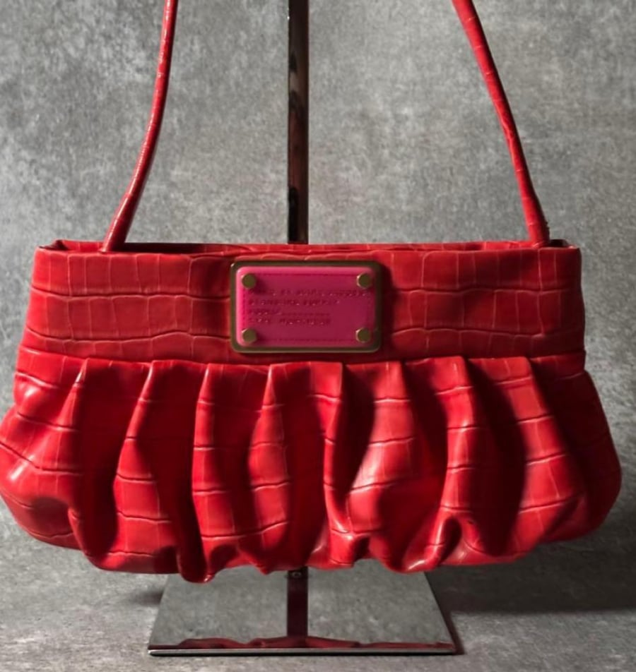 Marc by Marc Jacobs red croc small bag