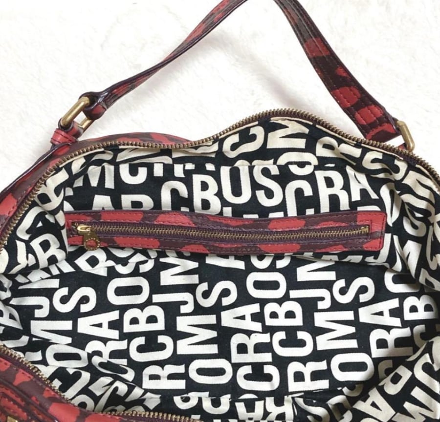 MARC BY MARC JACOBS rare color shoulder bag, leopard print y2k