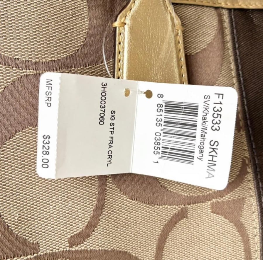 [Brand NewCOACH  Shoulder Bag, Clasp Closure