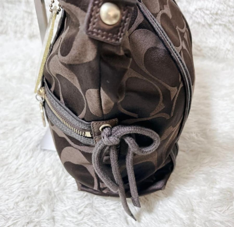 COACH Poppy Signature 2way Shoulder Bag