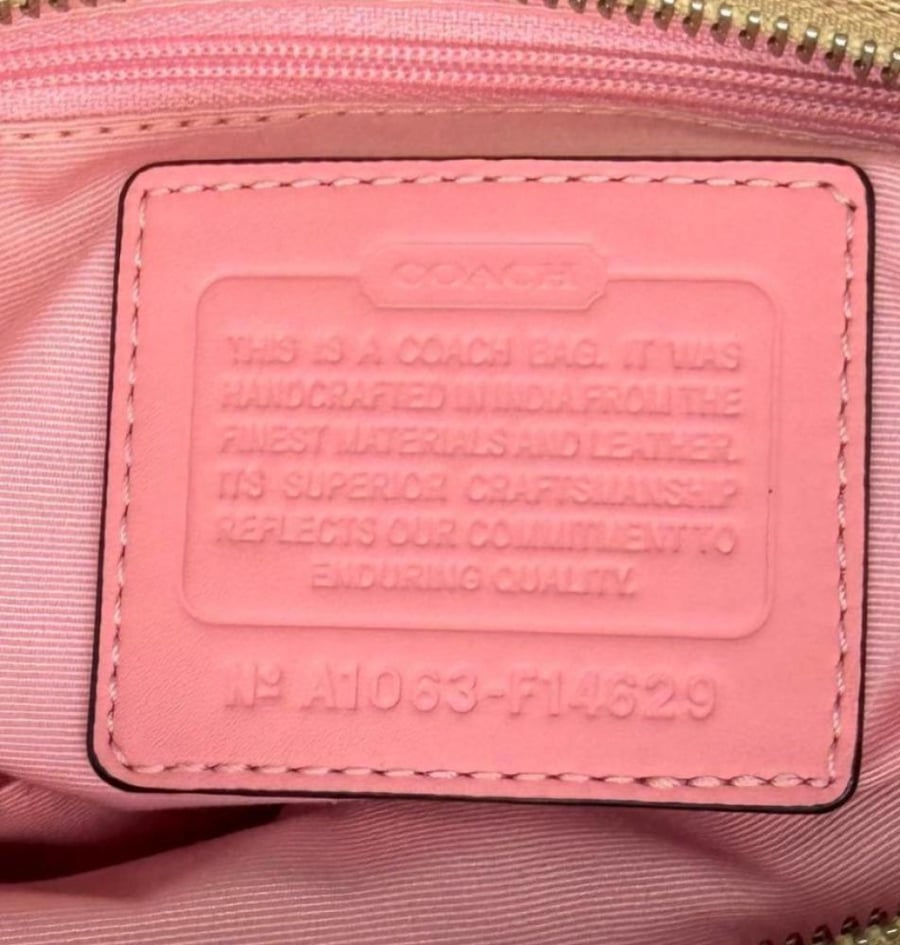 Coach Hand Bag Pink Horse y2k