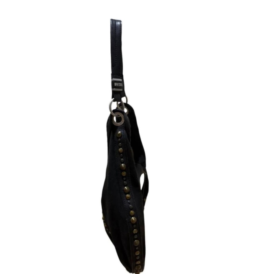 DIESEL y2k archive shoulder bag studs black