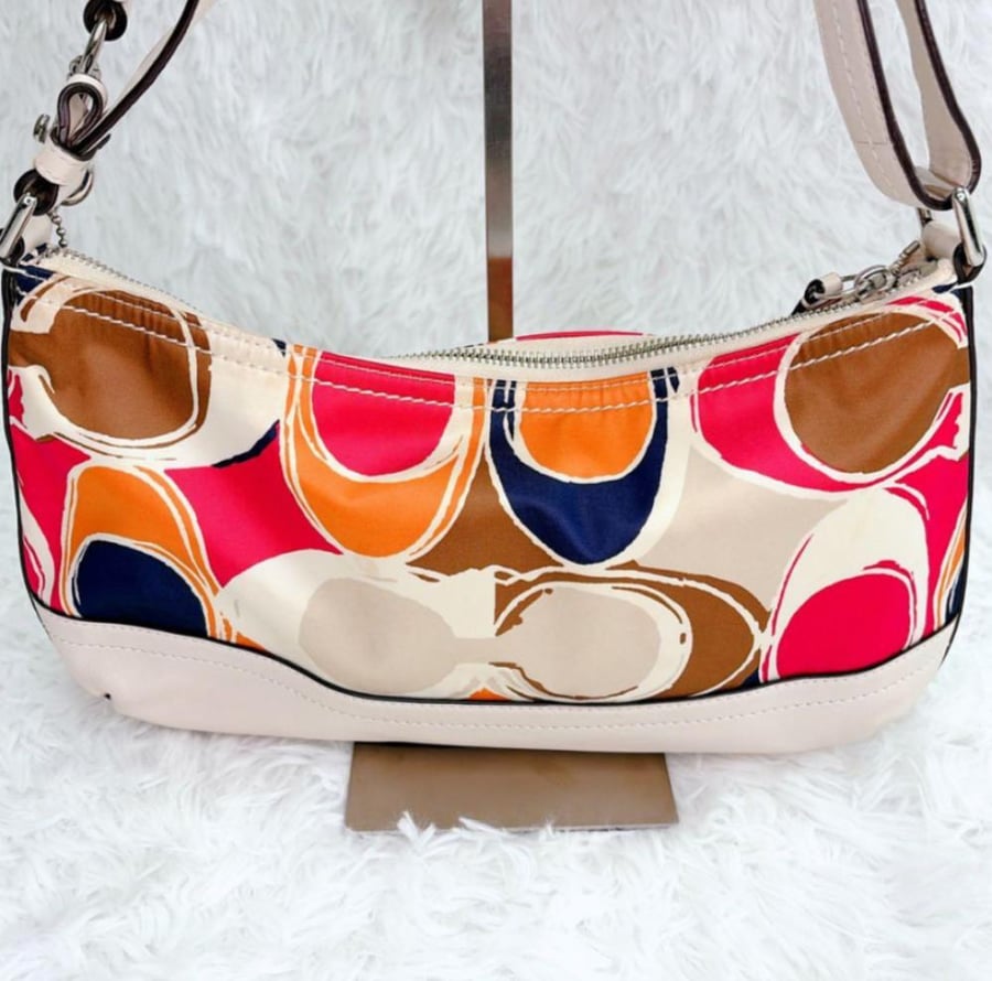 COACH Shoulder Bag Signature Multicolor
