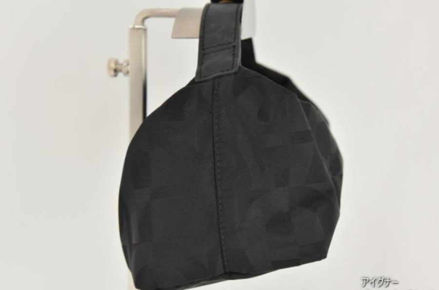 Aigner nylon mini handbag, black pouch.