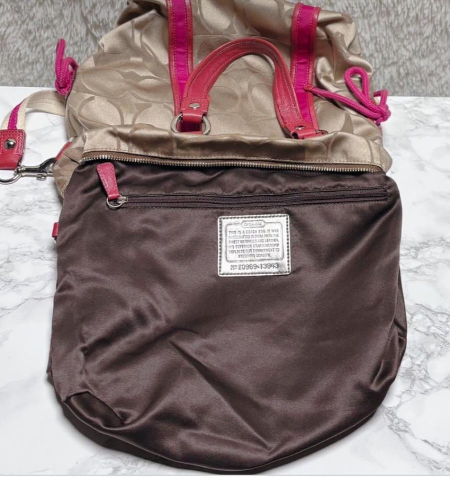 coach poppy signature 2way y2k bag