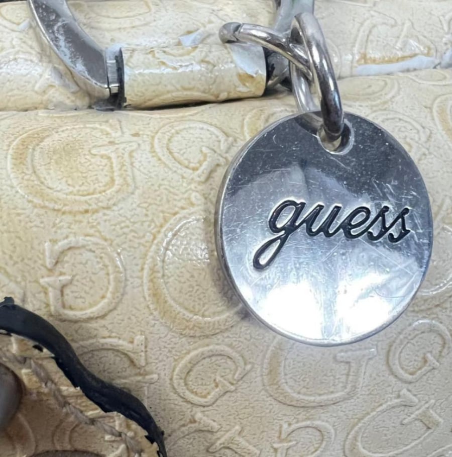GUESS Studded Handbag, 2-Way Shoulder Bag, Y2K