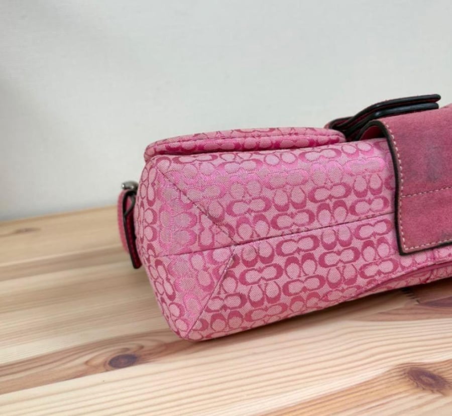 coach bag, pink
