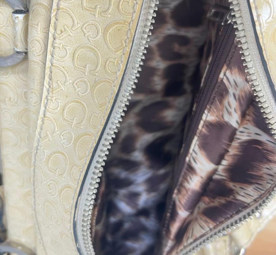 GUESS Studded Handbag, 2-Way Shoulder Bag, Y2K