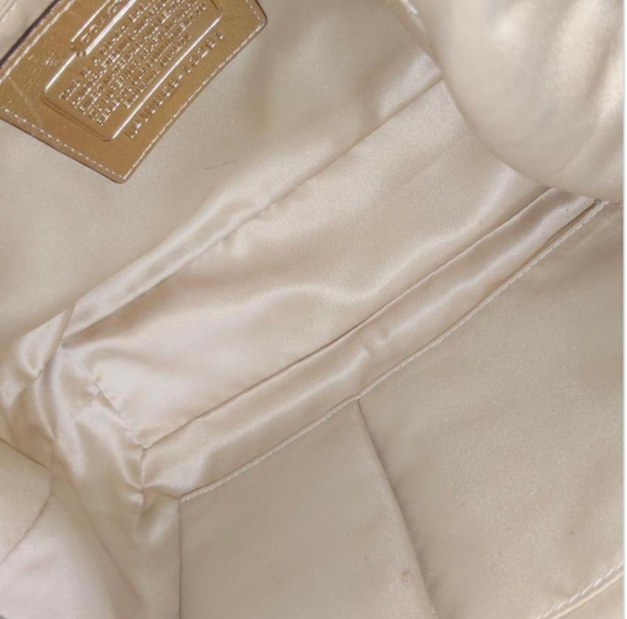 COACH Signature One Shoulder Gold y2k