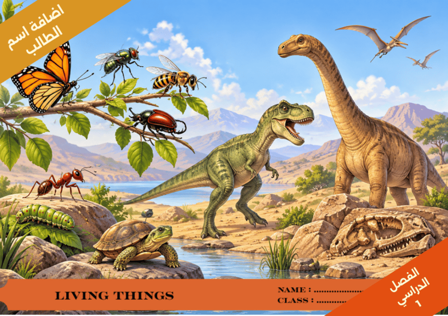 Living Things  كلمات صفحة 10 - انجليزي - سادس ابتدائي الفصل الدراسي 1