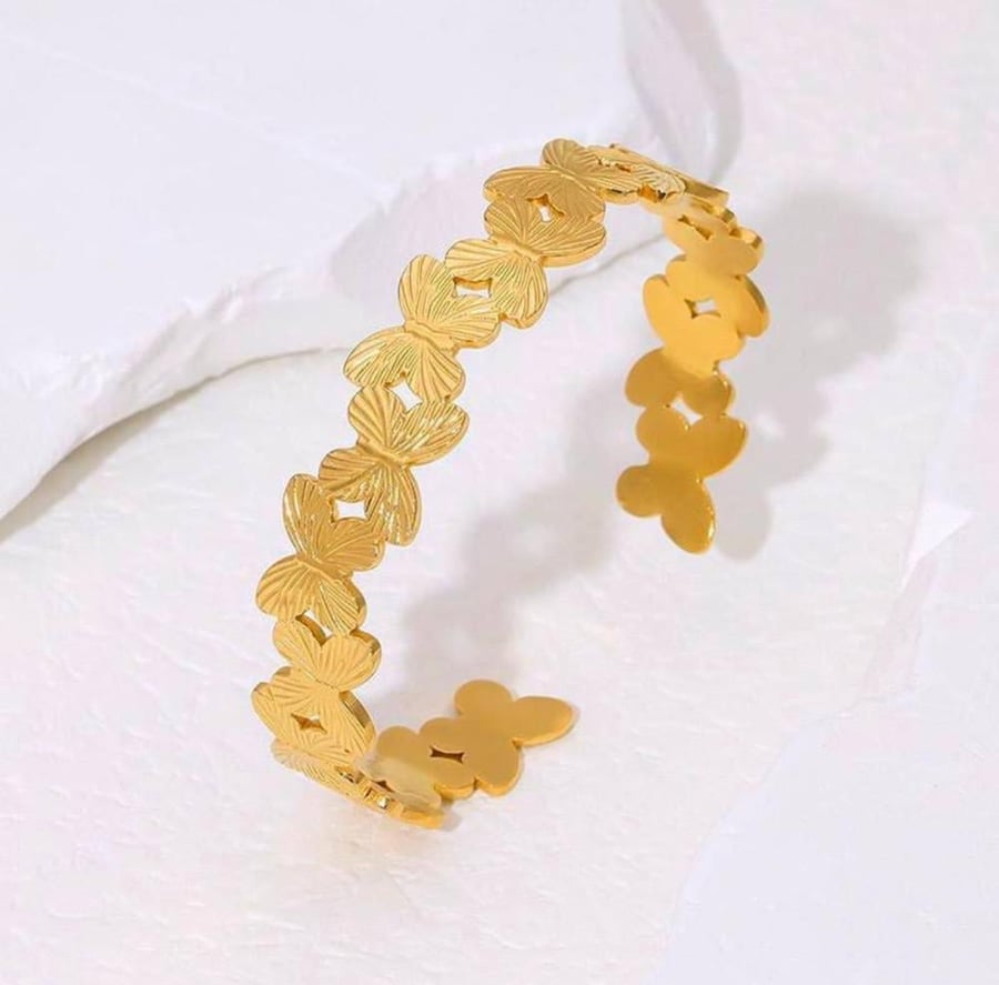 Summer bracelet set gold plated