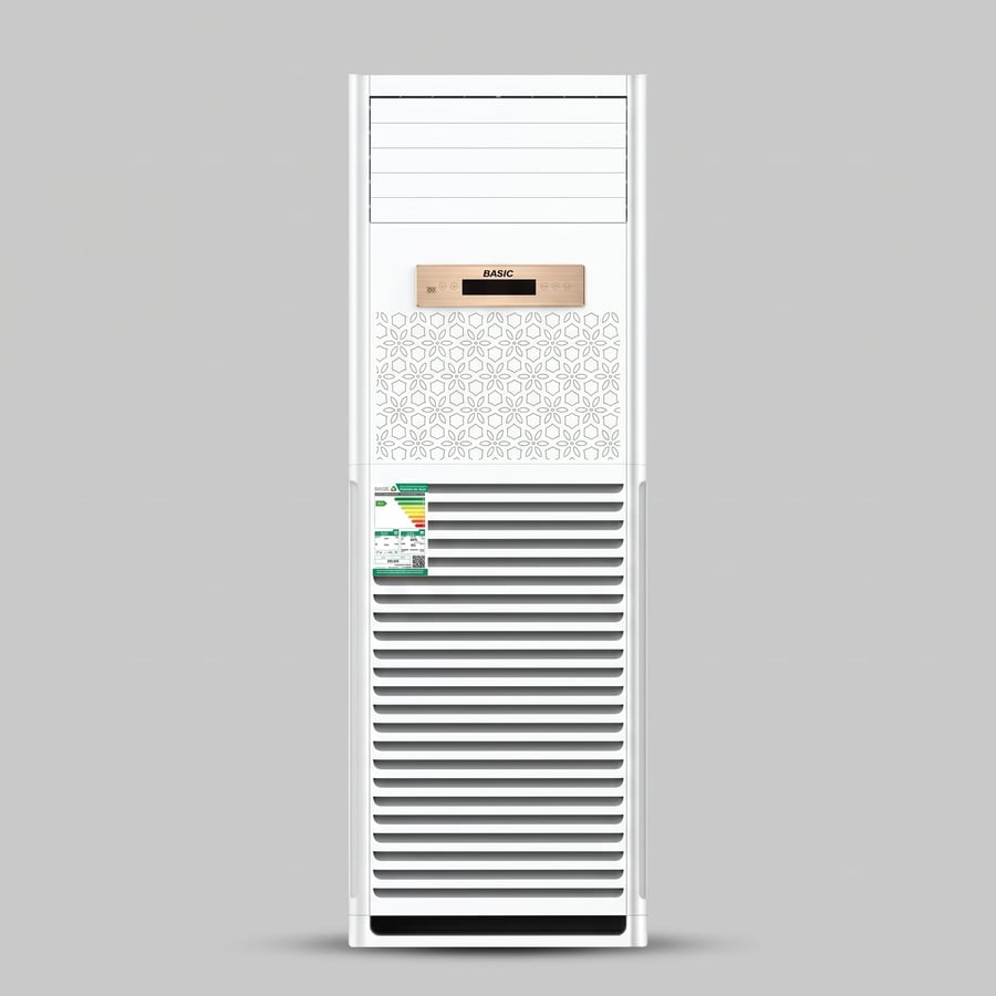 مكيف BASIC فري ستاند إنفرتر R32 سعة 60 ألف وحدة حار/بارد