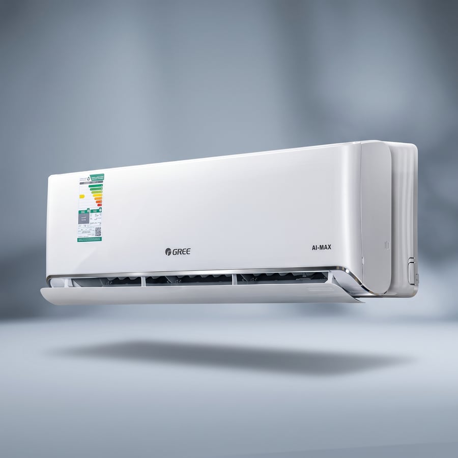 Gree مكيف سبليت جداري AI-MAX سعة 18,000 وحدة حرارية، حار/بارد، R32