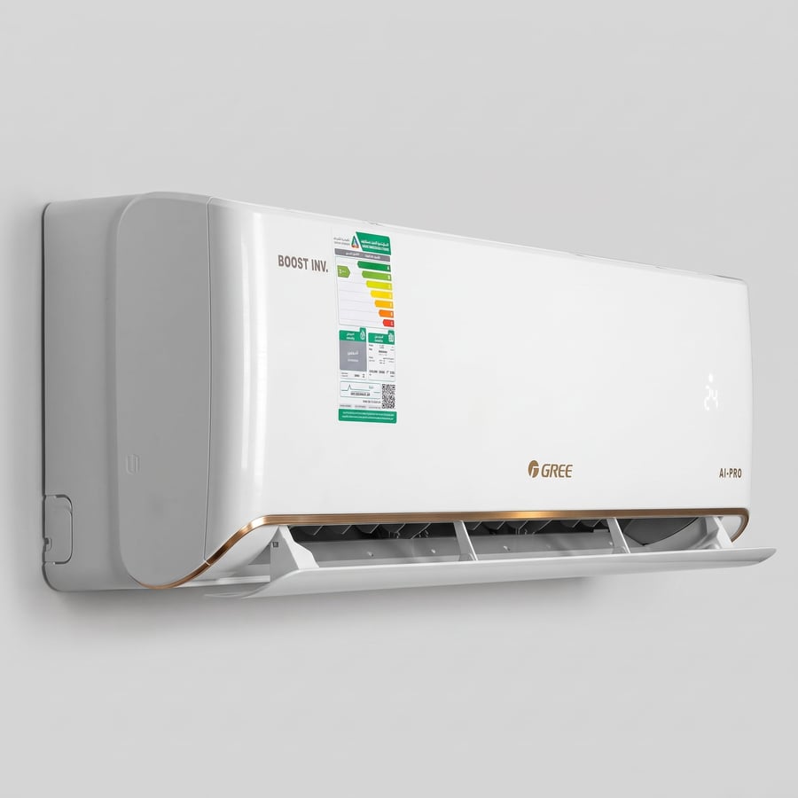 Gree مكيف سبليت جداري AI-PRO سعة 30,000 وحدة حرارية، حار/بارد، R32