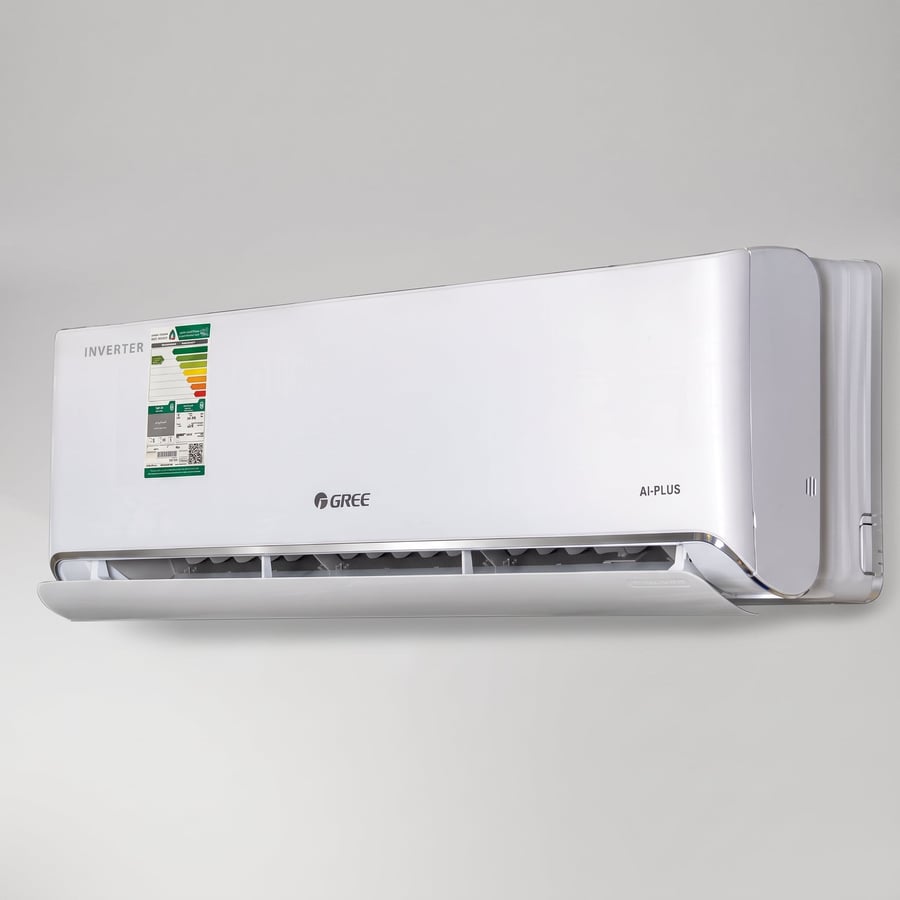 Gree مكيف سبليت جداري AI-PLUS سعة 18,000 وحدة حرارية، حار/بارد، R32