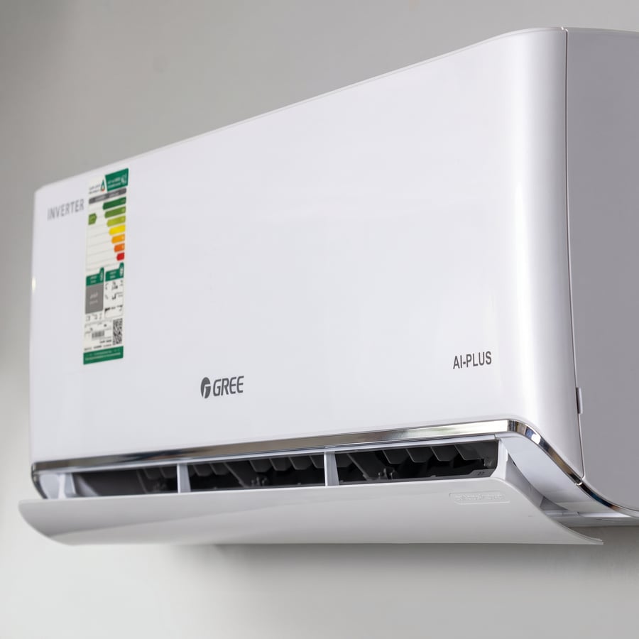 Gree مكيف سبليت جداري AI-PLUS سعة 30,000 وحدة حرارية، بارد فقط، R32