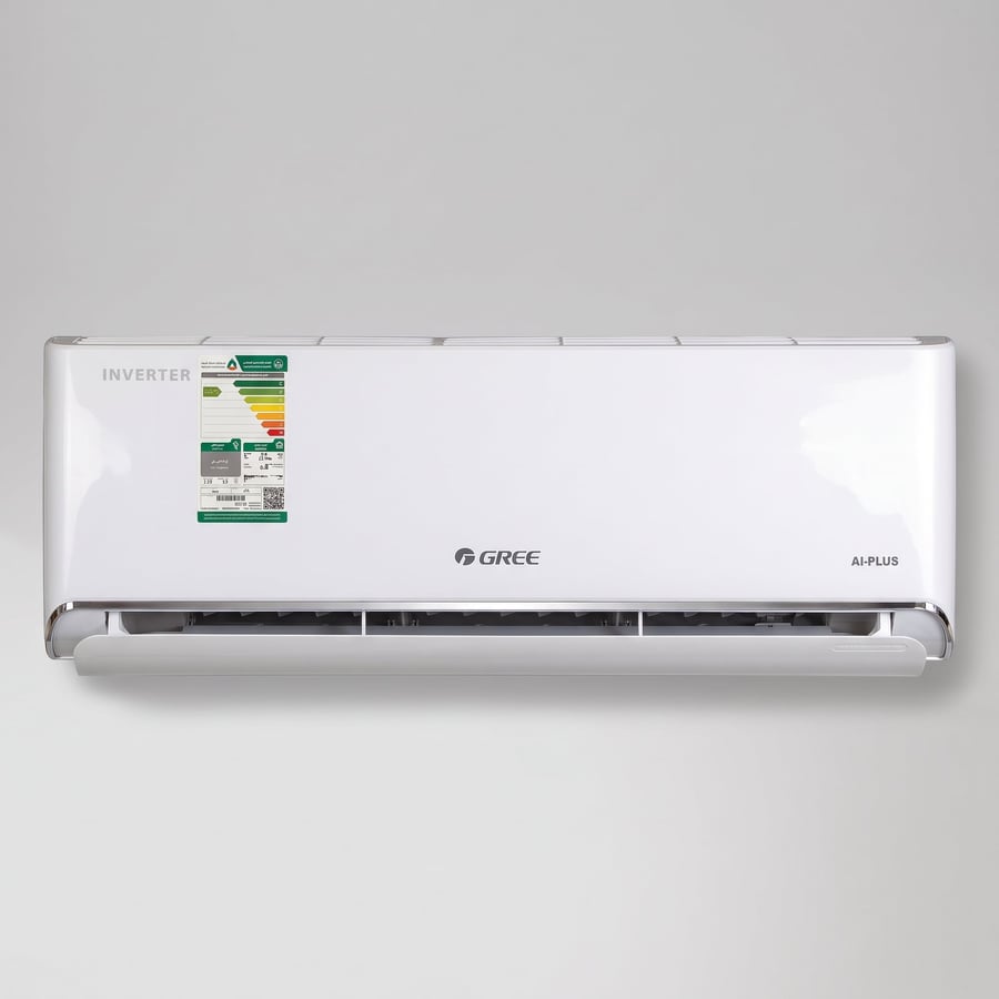 Gree مكيف سبليت جداري AI-PLUS سعة 18,000 وحدة حرارية، حار/بارد، R32