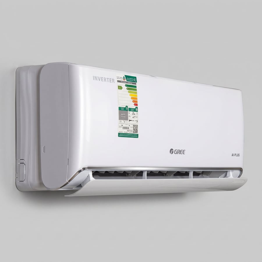 Gree مكيف سبليت جداري AI-PLUS سعة 24,000 وحدة حرارية، بارد فقط، R32