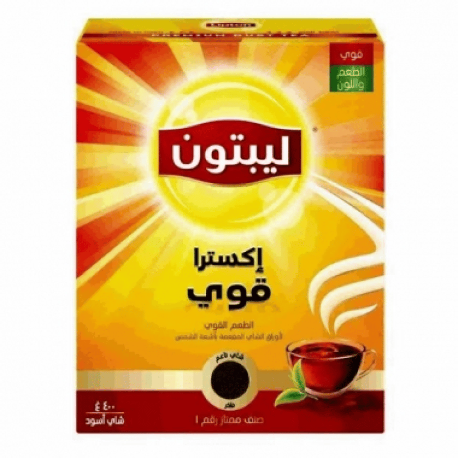 شاي ليبتون أسود طعم ثقيل 400 جم