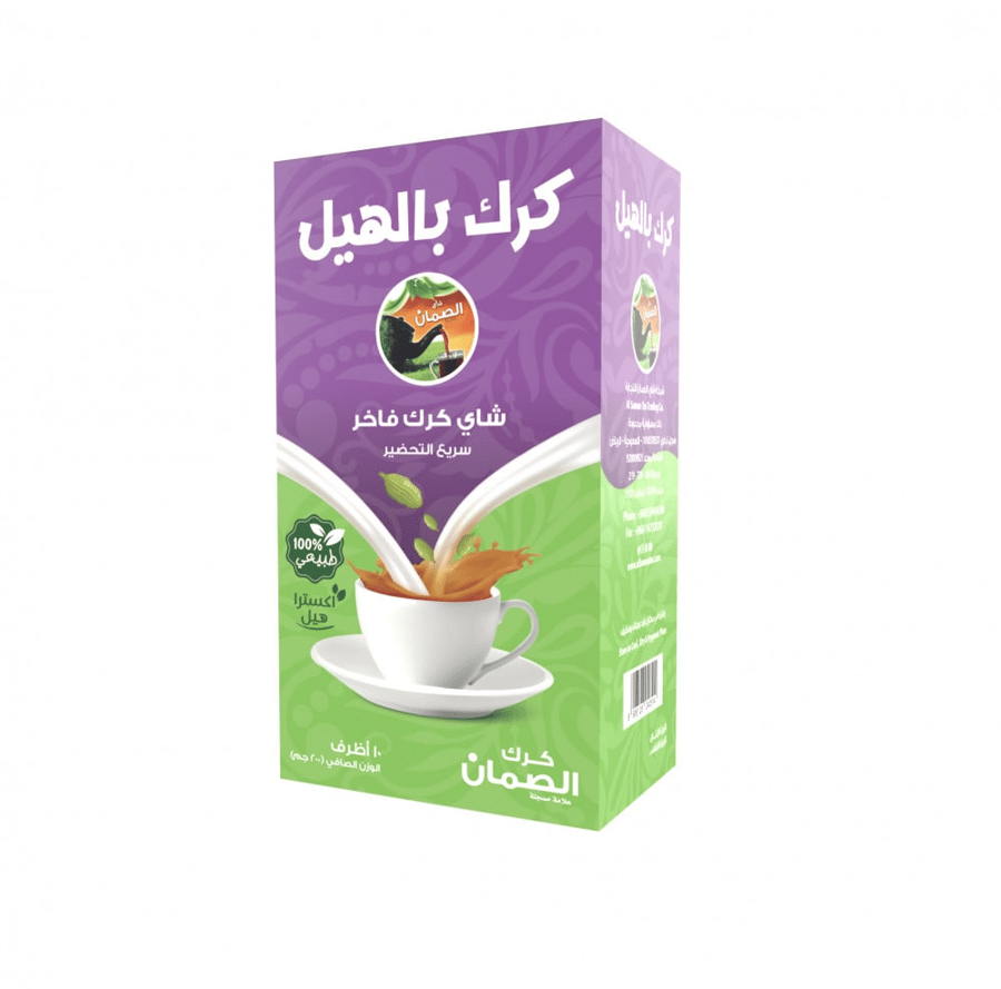 شاي كرك الصمان الفاخر بطعم الهيل