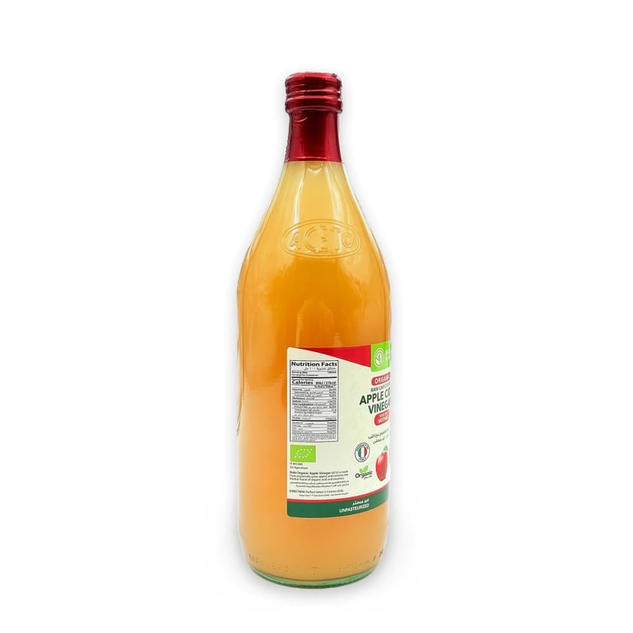 خل التفاح العضوي مع اللب 1 لتر راهي