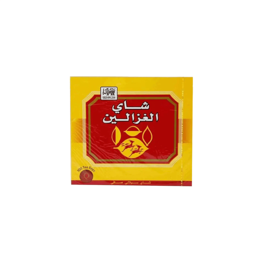 شاي الغزالين احمر علاقي 100 كيس