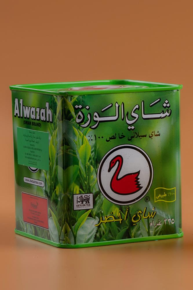 شاي اخضر الوزة علبه حديد 225 جم