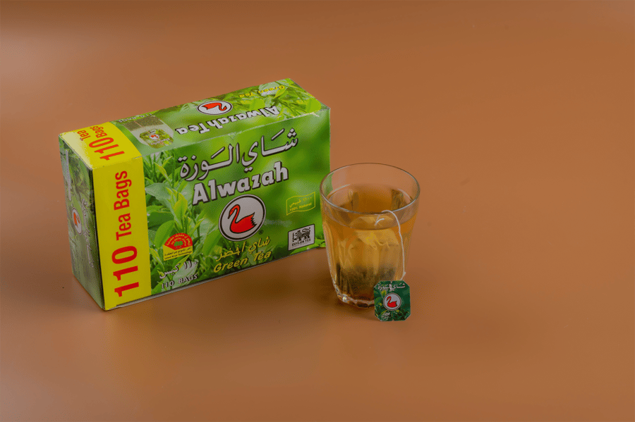 عبوة شاي الوزة الأخضر 110 ظرف