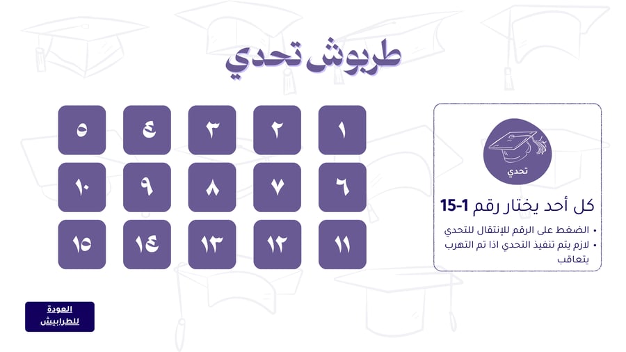 لعبة الخريجين كاب وطربوش