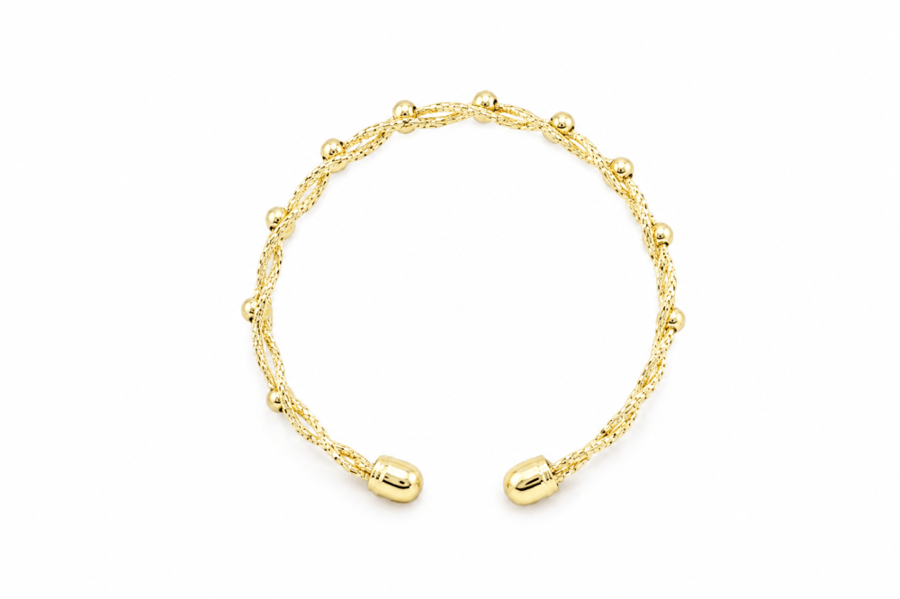 سوار Braided Loop Gold Cuff