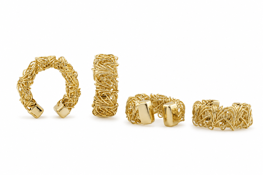 خاتم Golden Mesh
