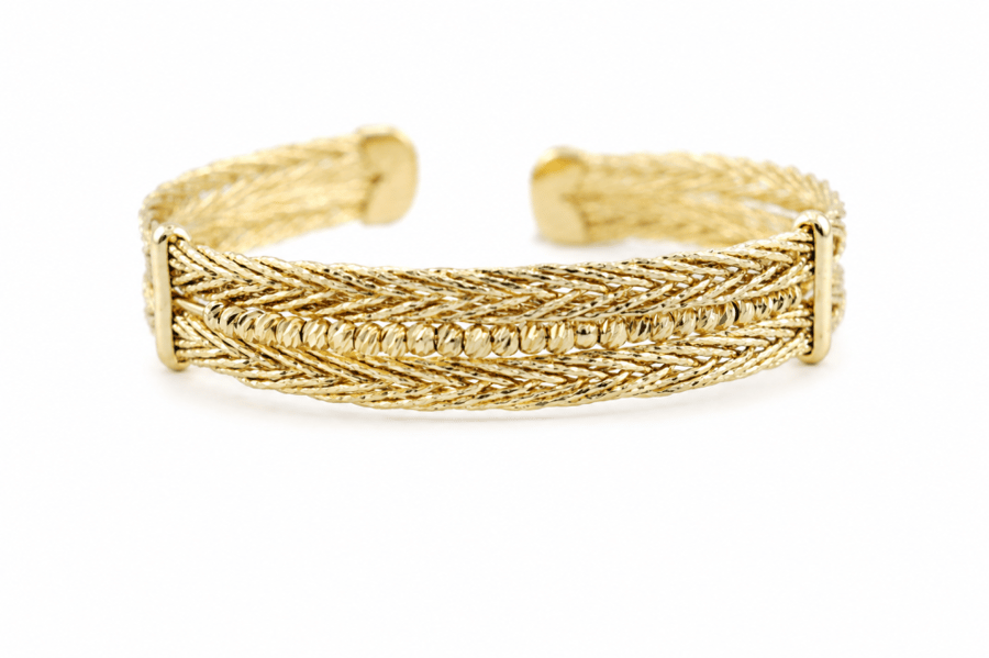 سوار Classic Woven Gold Cuff