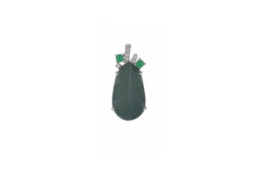 تعليقة Leaf Carved Jade