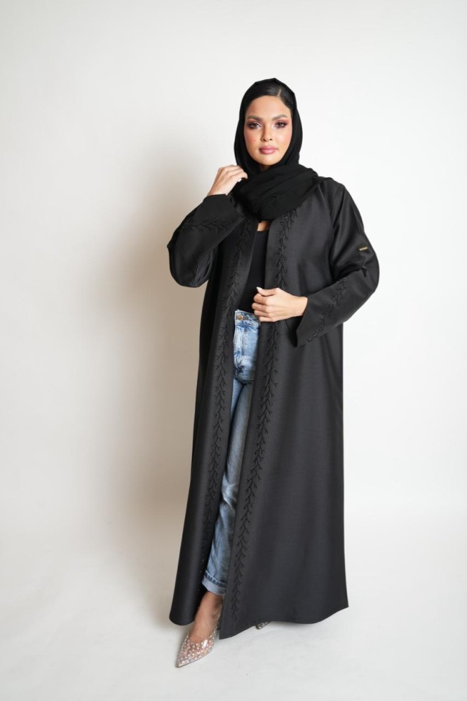 عباية تفته فاخرة تطريز ناعم