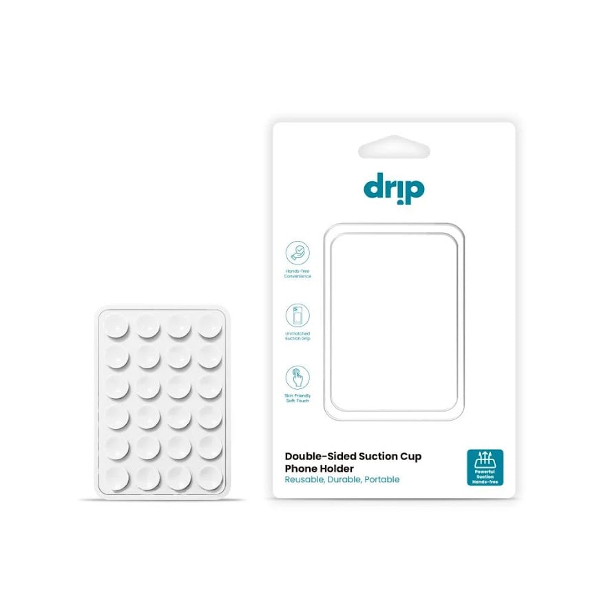 دريب - لصقة Drip سيليكون بشفط مزدوج للجوال