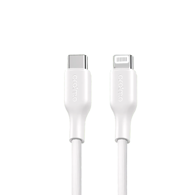 أورايمو كييبل شاحن روبوست لاين من USB-C إلى آيفون بطول 1 م وبقوة 30 واط - أبيض