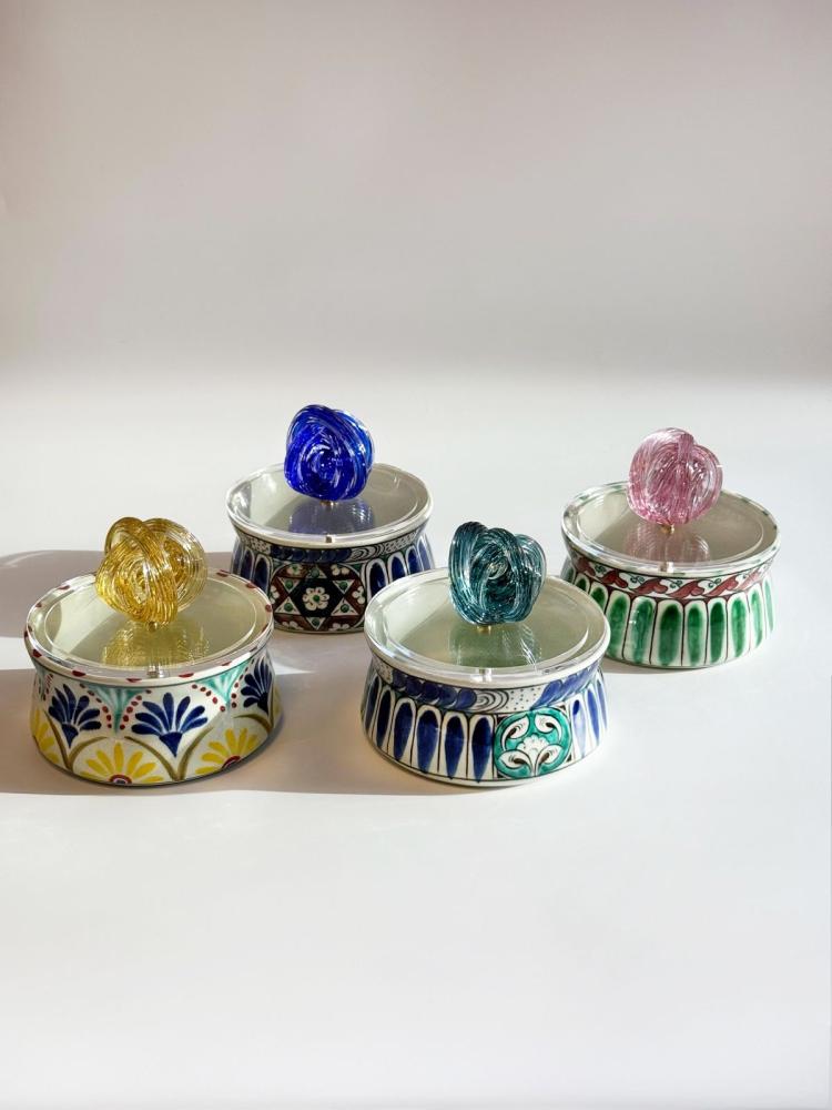 وعاء سيراميك بالأصفر- 12cm -IVY