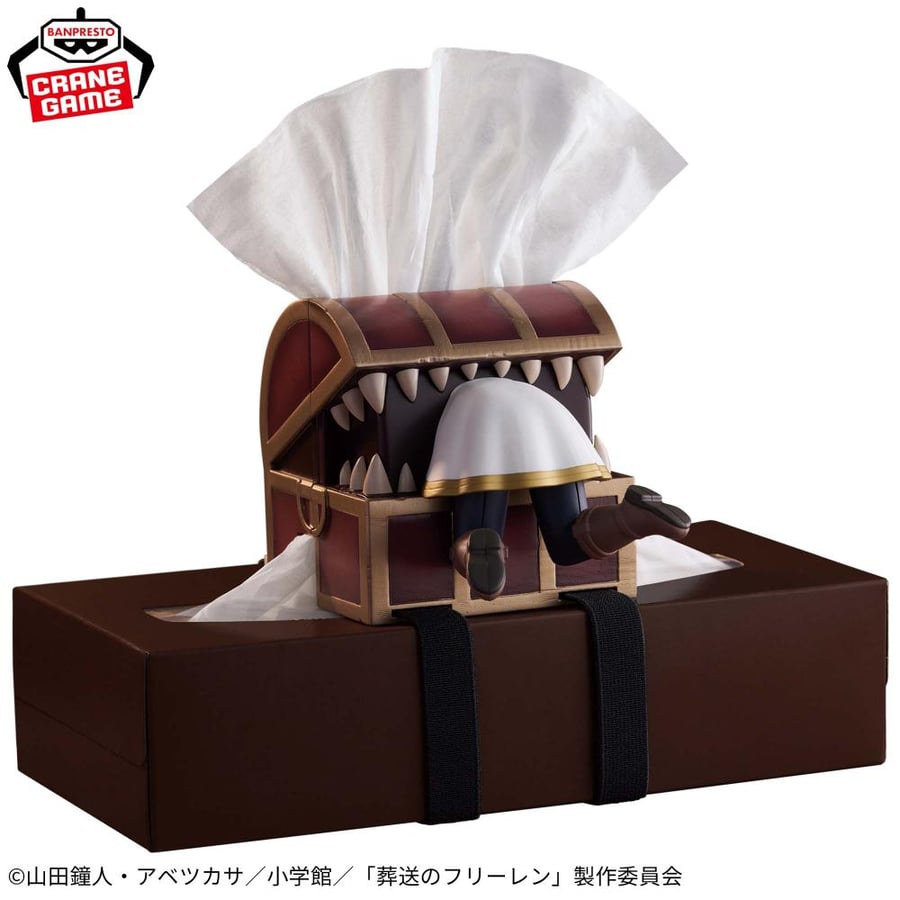 Frieren: Beyond Journey's End – Tissue Box Attachment! Posable Figure: "It's dark! It's scary!"