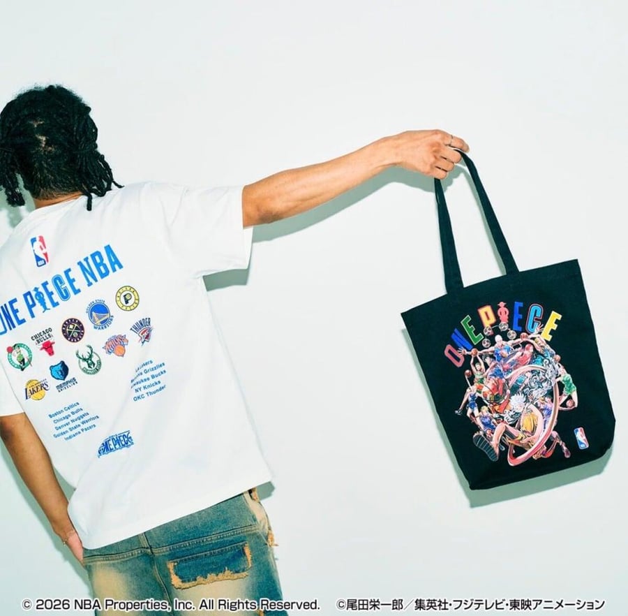 ONE PIECE × NBA Tote Bag