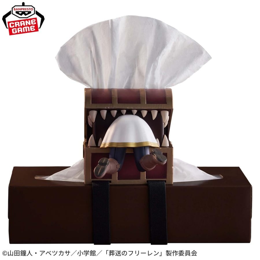 Frieren: Beyond Journey's End – Tissue Box Attachment! Posable Figure: "It's dark! It's scary!"