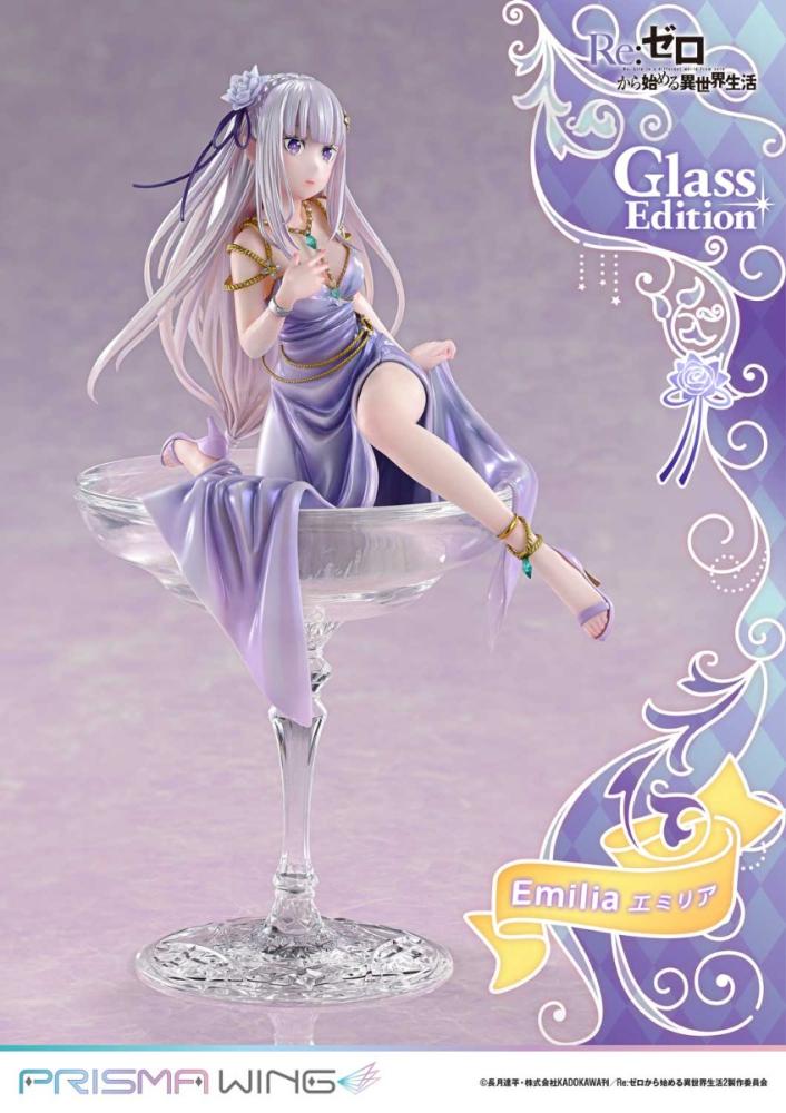 PRISMA WING Re:ZERO -Starting Life in Another World- Emilia: Glass Edition 1/7 Scale